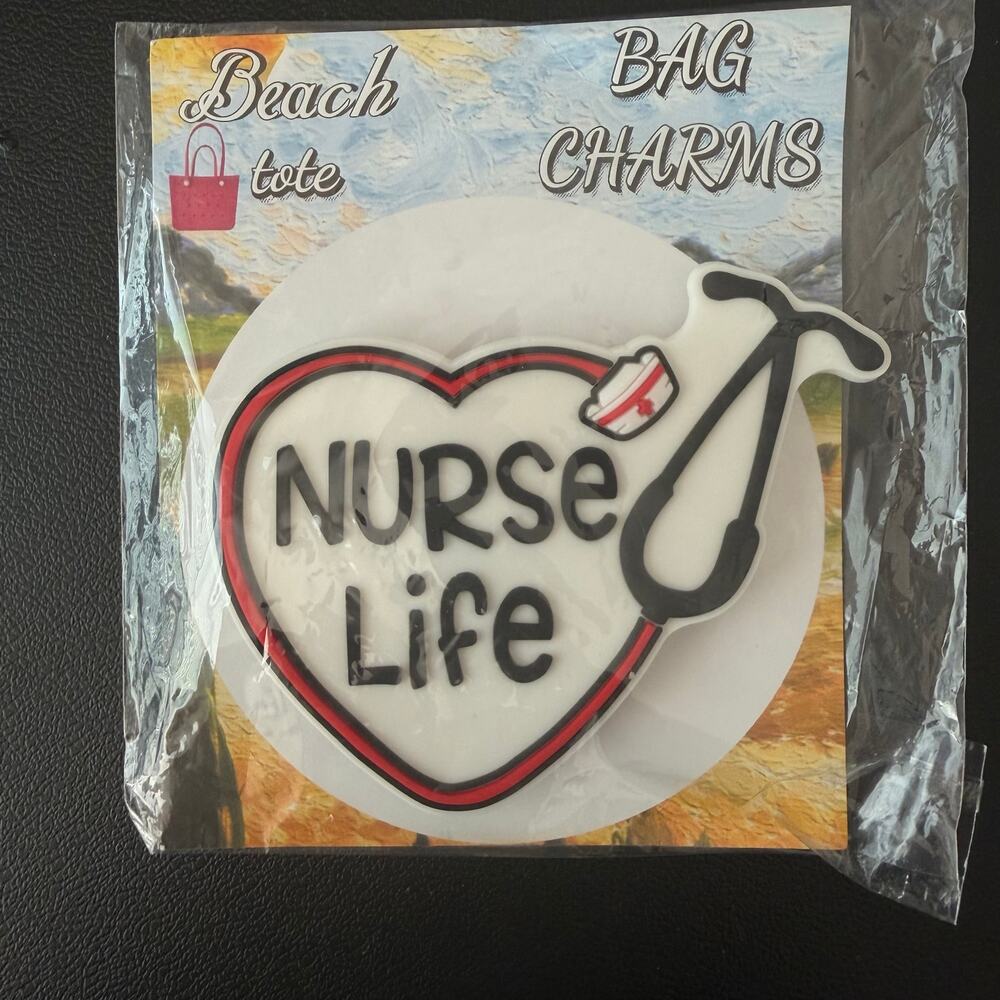 BOGG BIT, CHARM, ACCESSORY NURSE LIFE NEW